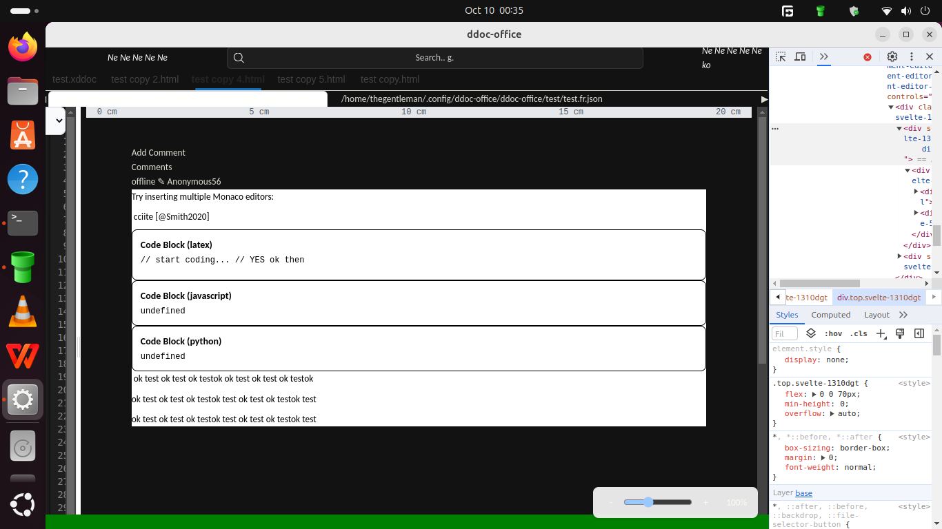 Policy controls in Dynadoc