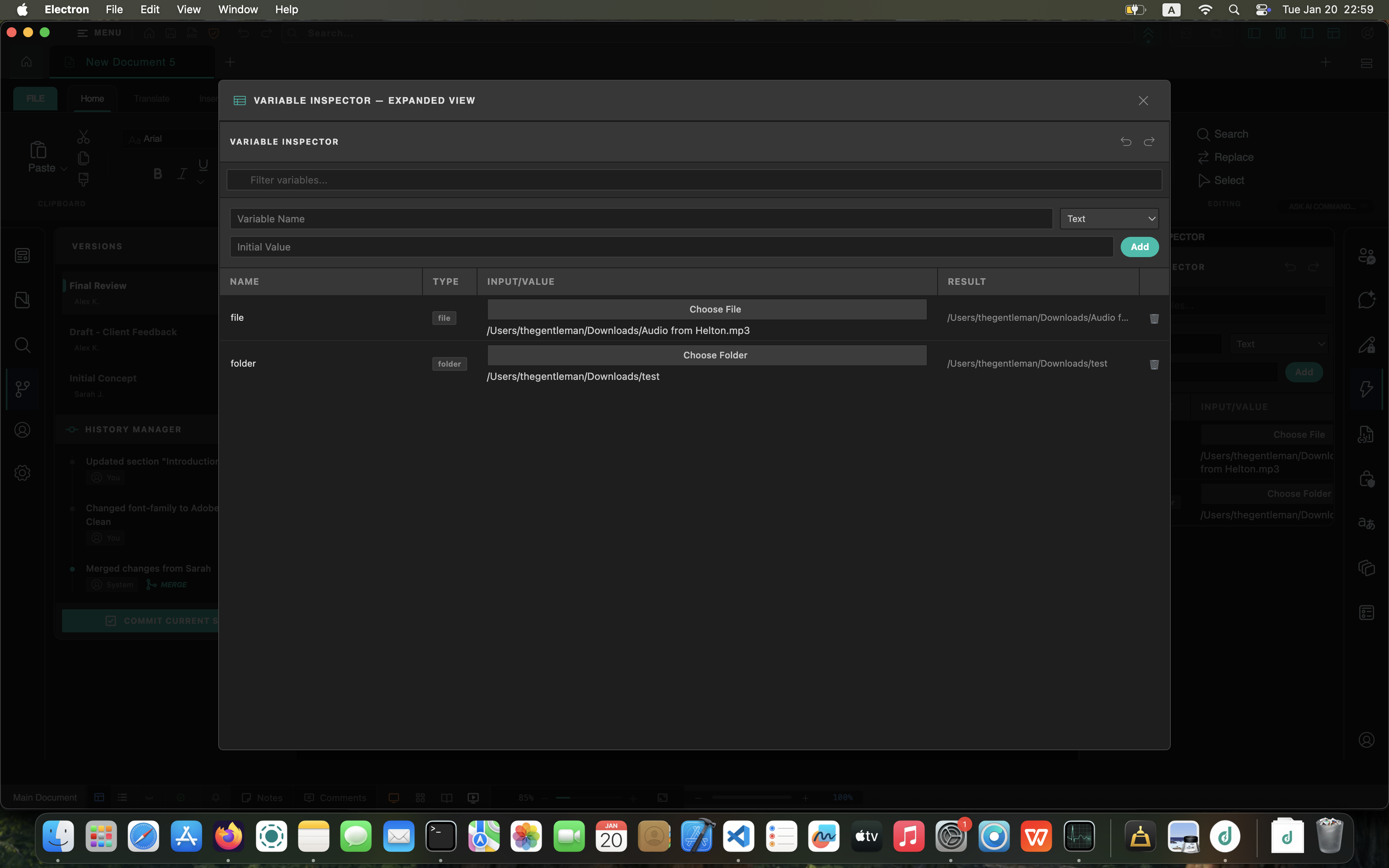 Offline mode preview